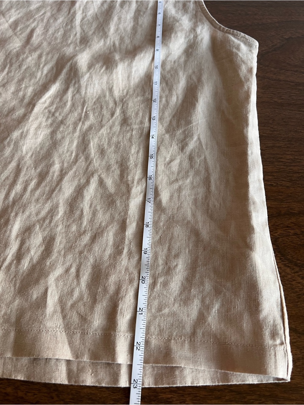 Quince 100% European Linen Tank Top Small Beige NWT Lagenlook Coastal Minimalist - Picture 7 of 8